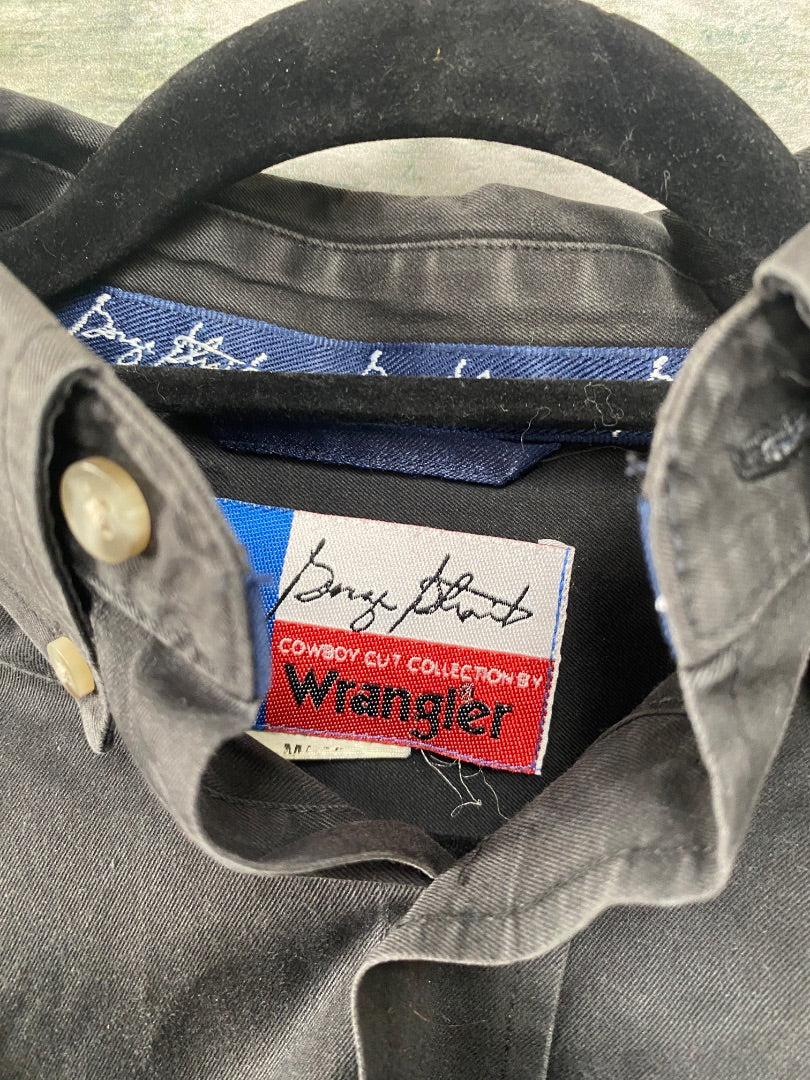 USED Wrangler Men’s Western Top Medium Black
