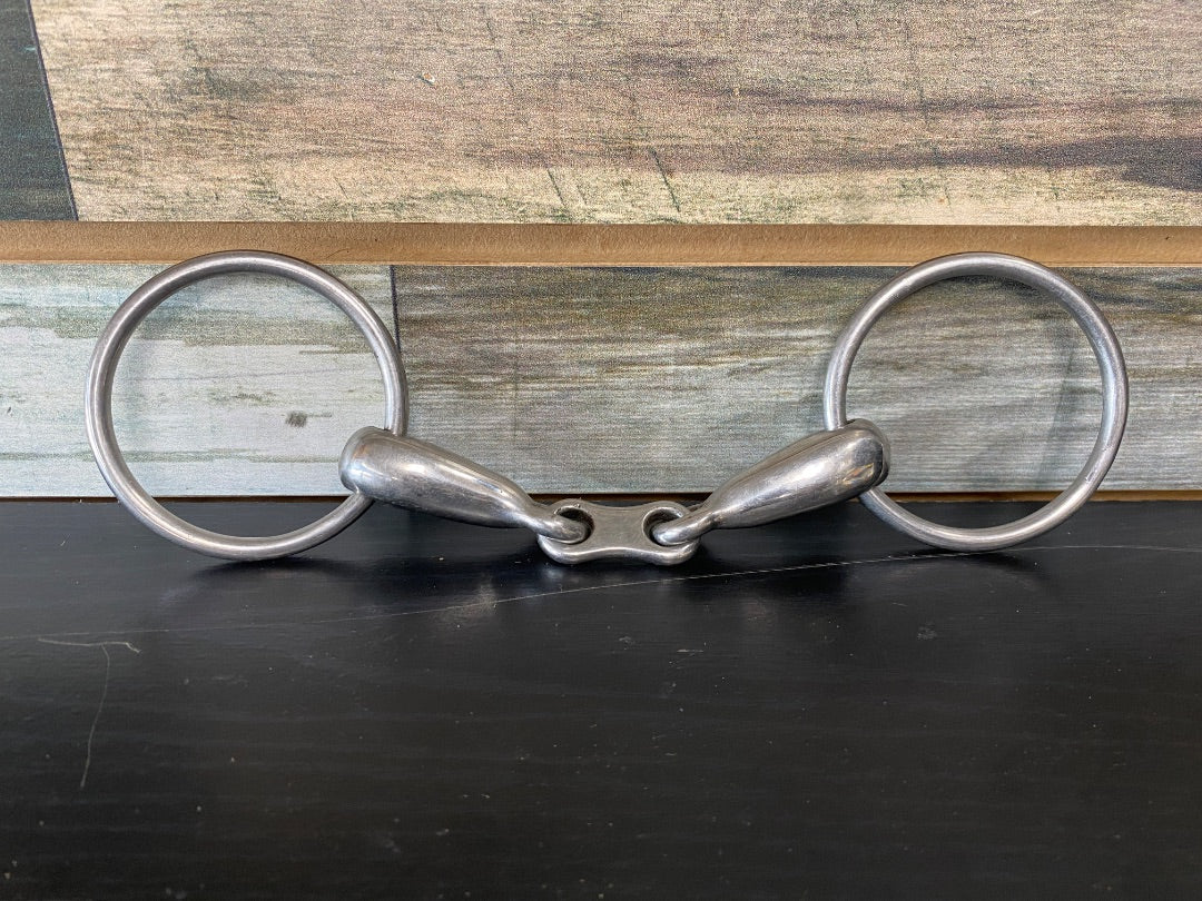 USED Golden Horseshoe Equestrian O-Ring with French Link 5" Metal