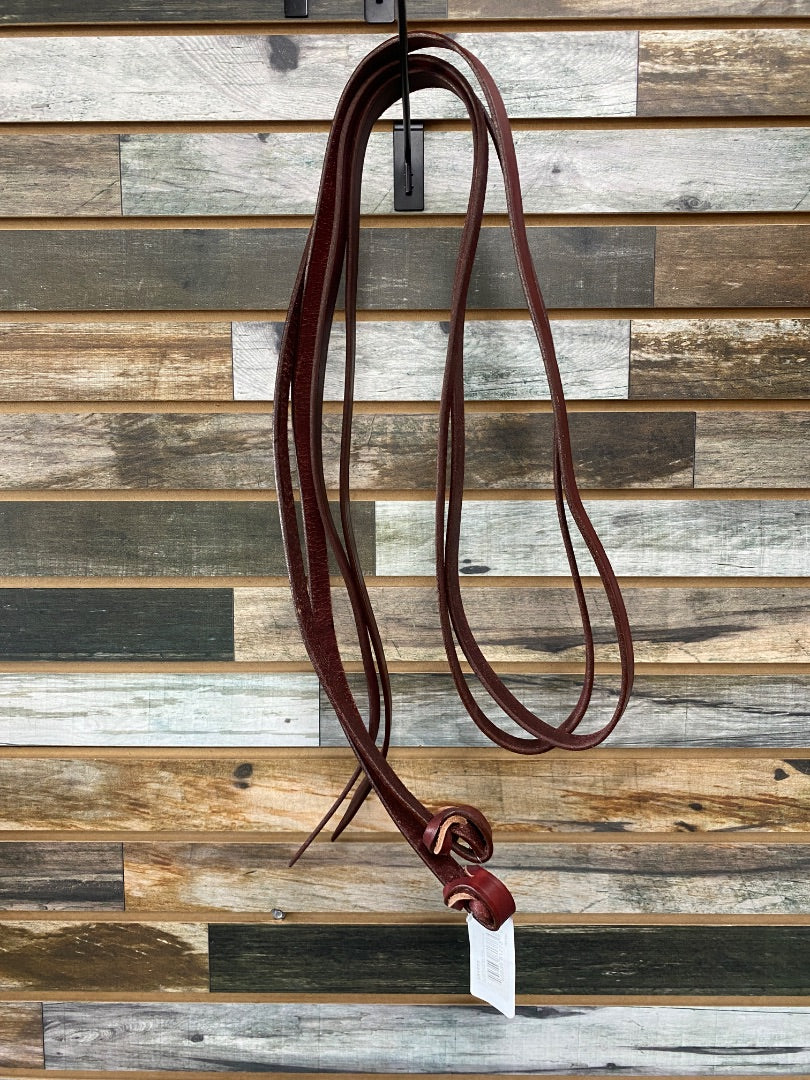 USED Enbei Equine Latigo Leather Reins 8' x 3/4" Burgundy