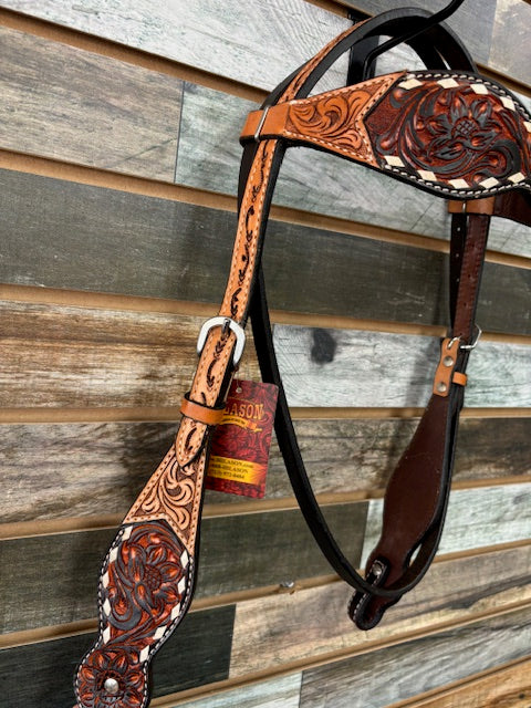 Hilason Western Brow Band Headstall