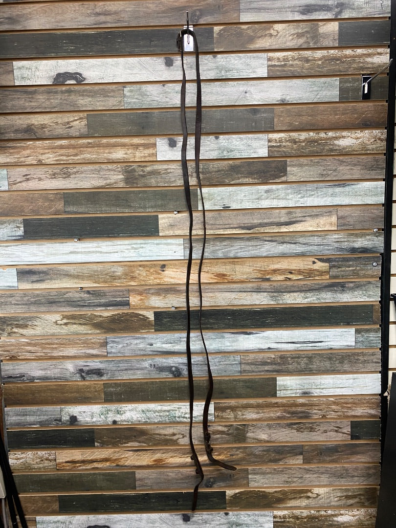 USED Plain Dark Brown Leather English Reins