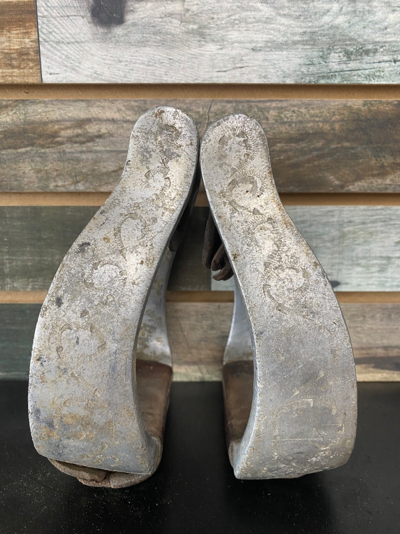 USED Angled Western Stirrups | Adult