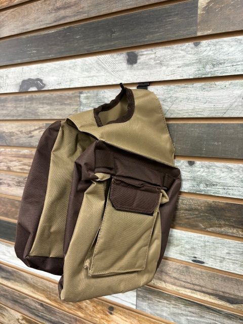 Tough1 Nylon Horn Bag Brown