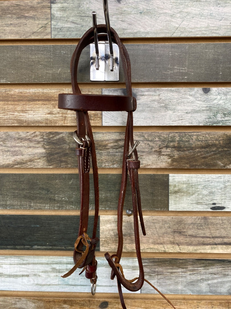 USED Pony Browband Leather Headstall Pony Medium Oil