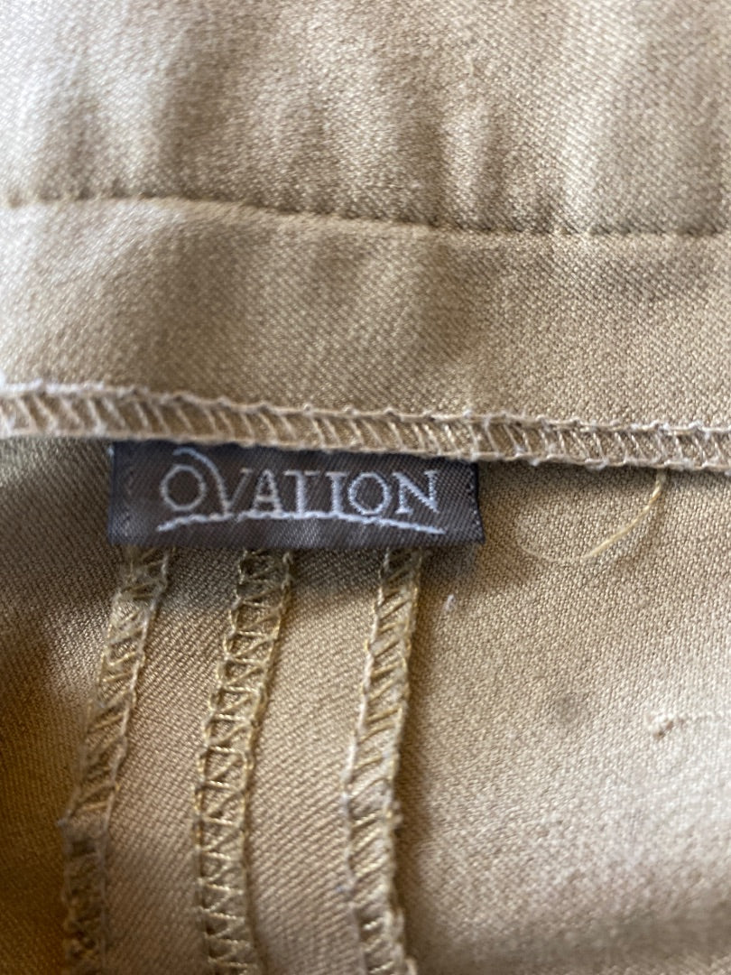 USED Ovation Ladies English Breeches 30R Tan
