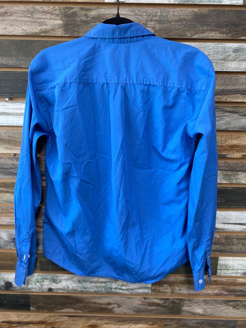 USED Cinch Youth Western Tops XL Light Blue