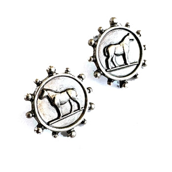 Wyo Horse Jewelry - Illustrated Horse Studs - Silver