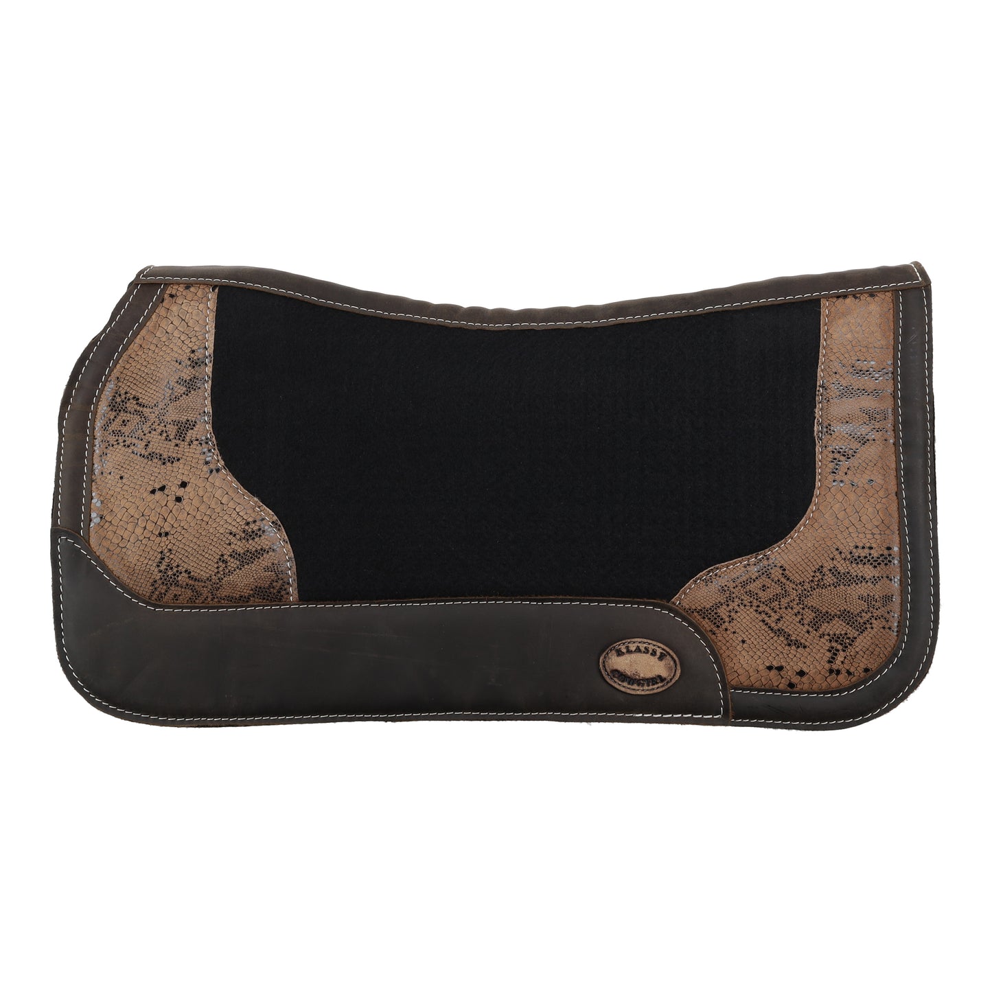 Klassy Cowgirl 28" x 30" Desert Rattler Contoured Felt Saddle Pad