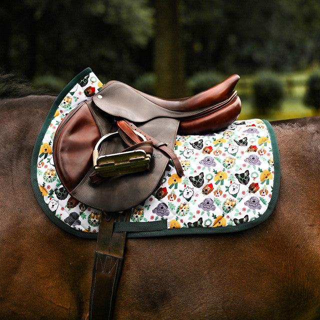 Deck the Paws Saddle Pad Full
