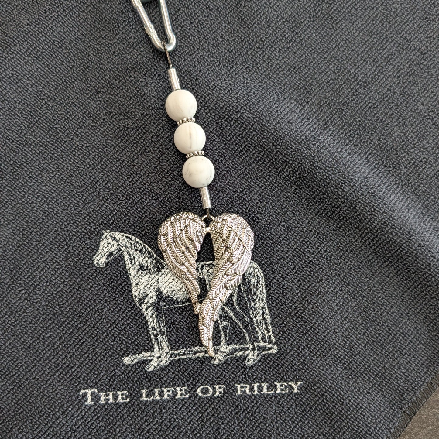 Black Trail Towelz with Saddle Charm