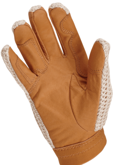 Crochet Riding Glove Tan