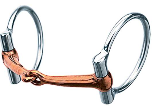 Bit Stainless Steel 5" Cop Snaffle 2.5" Ring