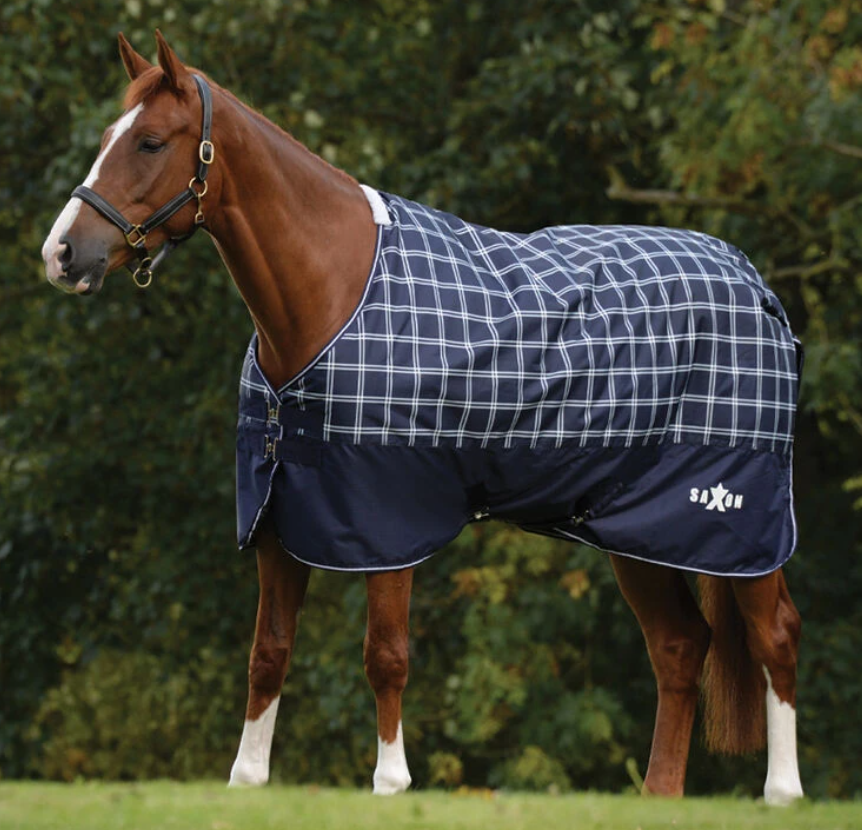 Saxon Defiant 600D Standard Neck Lite Navy Plaid