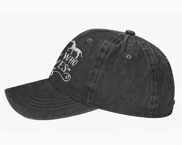 "Just a Girl Who Loves Horses" Embroidery Ball Cap