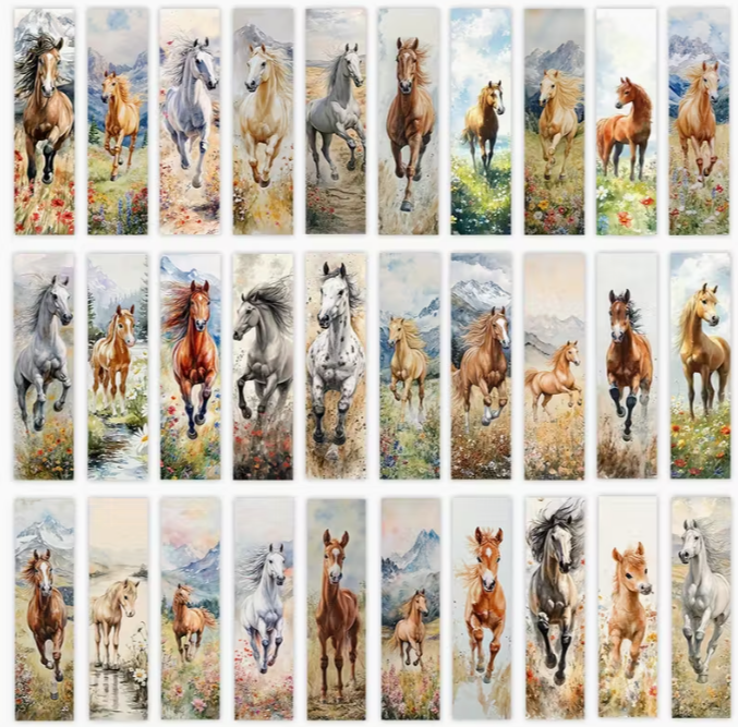 Assorted Horse Pattern Bookmarks