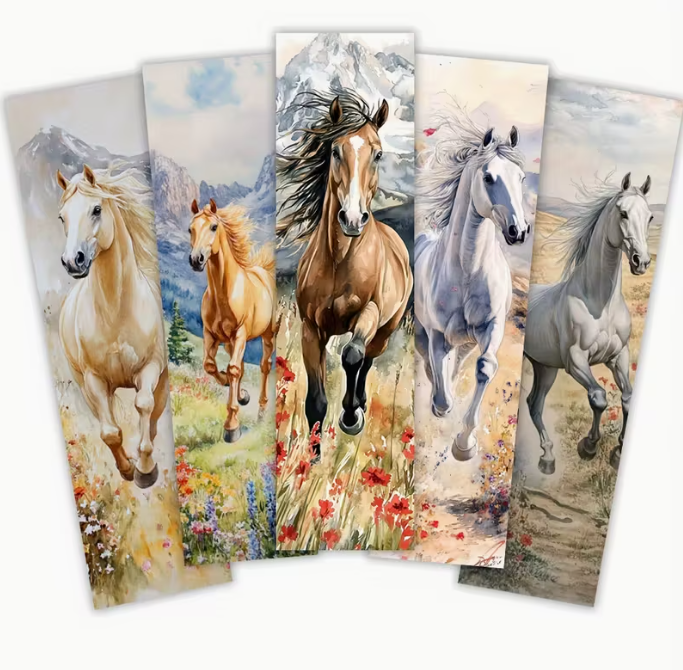 Assorted Horse Pattern Bookmarks