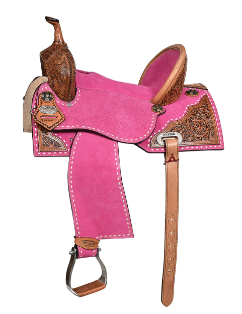 Hilason Western Horse Barrel Flex Tree Saddle 14"