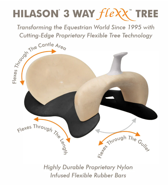 Hilason Western Horse Barrel Flex Tree Saddle 14"