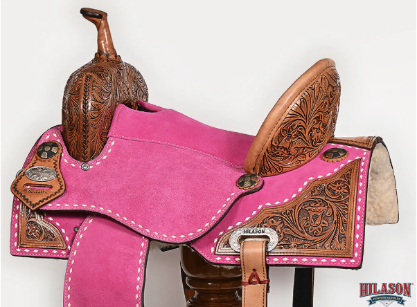 Hilason Western Horse Barrel Flex Tree Saddle 14"