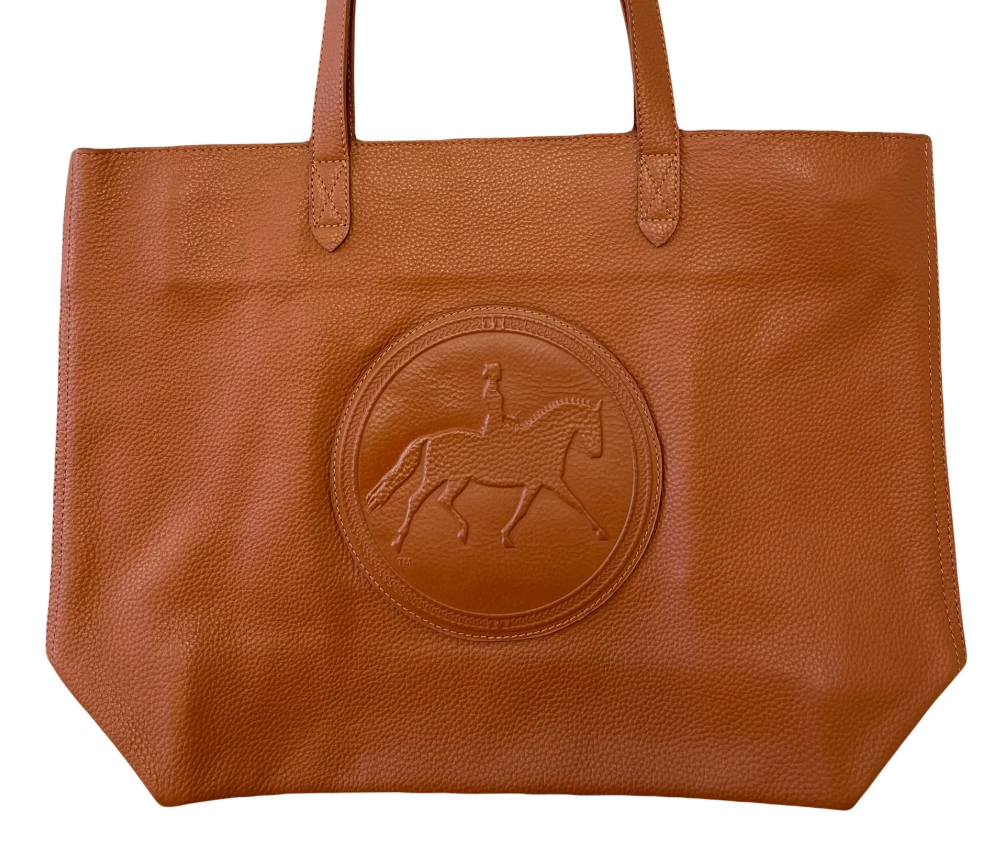 Tucker Tweed Sonoma Shoulder Bag: Chestnut with Dressage