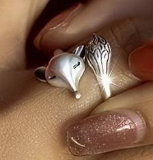 925 Sterling Silvery Fox Ring