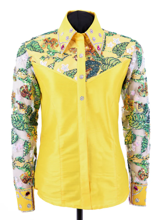 Jungle Lace Taffeta Show Blouse