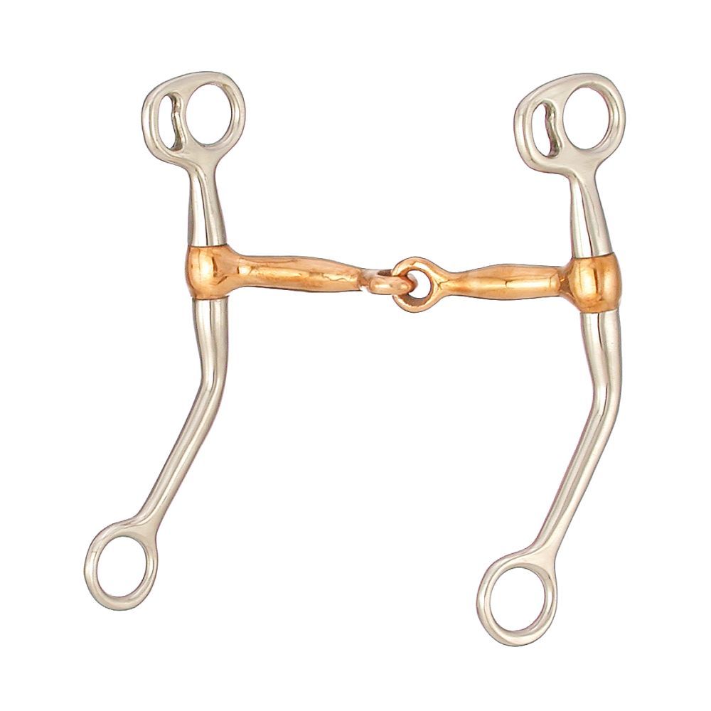 Tough1 Training Snaffle with Copper Mouth 4.75"