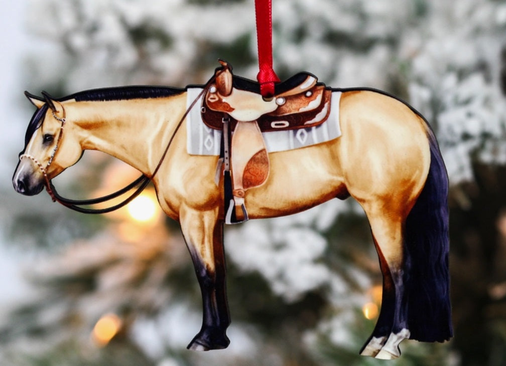 Buckskin Western Ornament