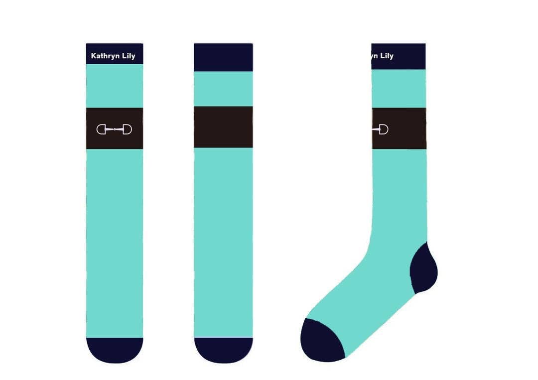 Tall Boot Socks-Fern Green with Bit
