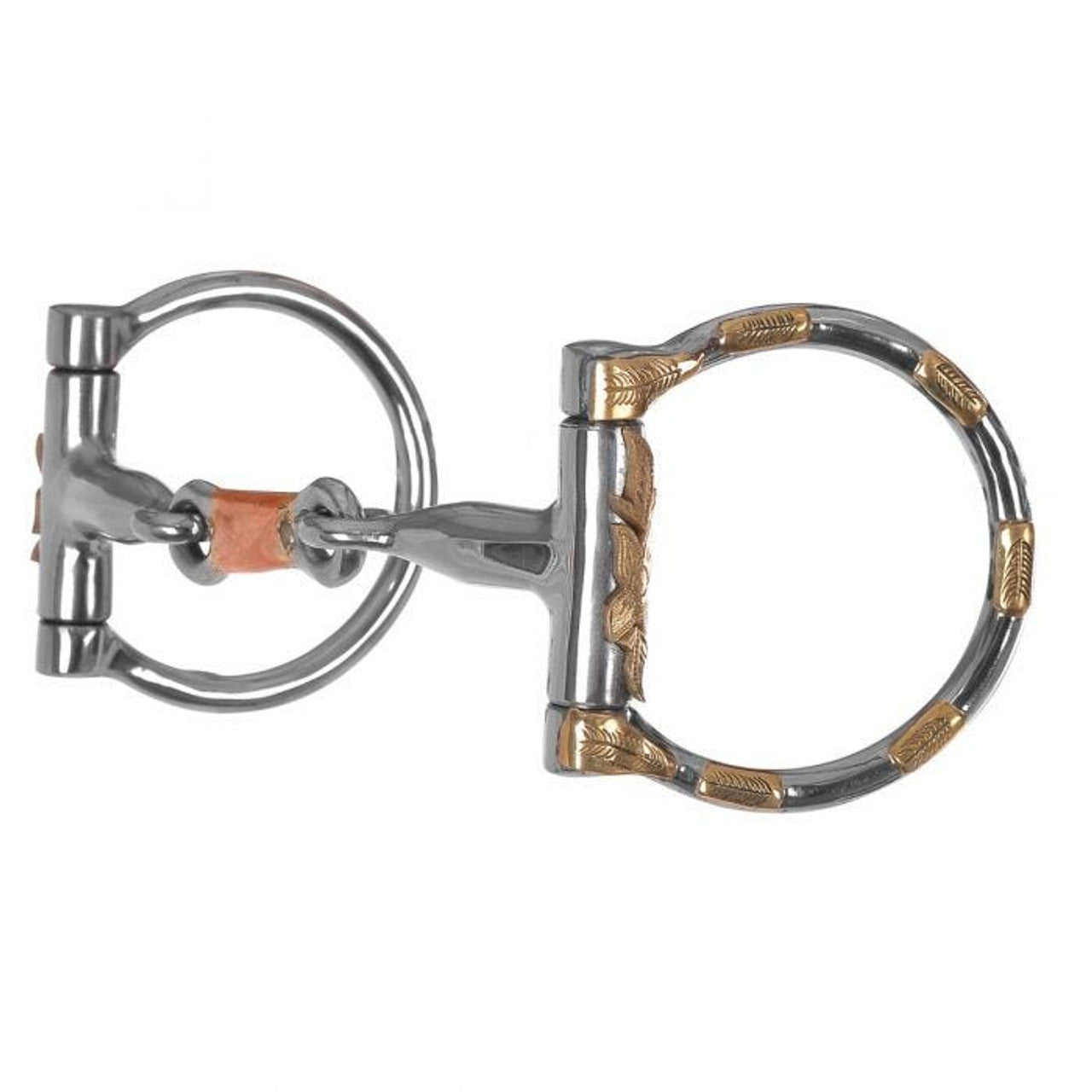 Brass Accent Stainless Dee Ring