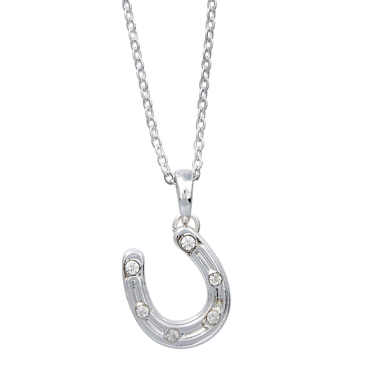 AWST Int'l Horseshoe Pendant Necklace w/Colorful Cowboy Hat Gift Box