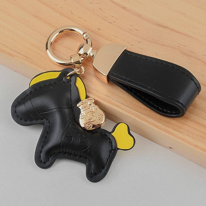 Cute Leather Pony Keychain Pendant