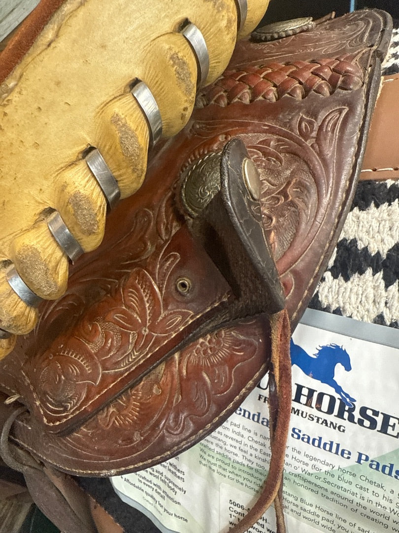 USED Billy Cook Barrel Saddle 14” Dark Oil