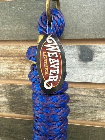 USED Weaver 10' Lead Rope  Purple/Blue
