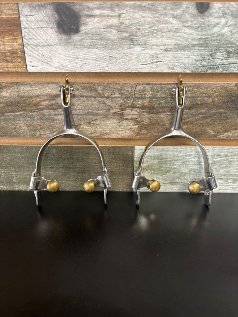 USED Partrade Ladies Western Spurs Silver & Gold