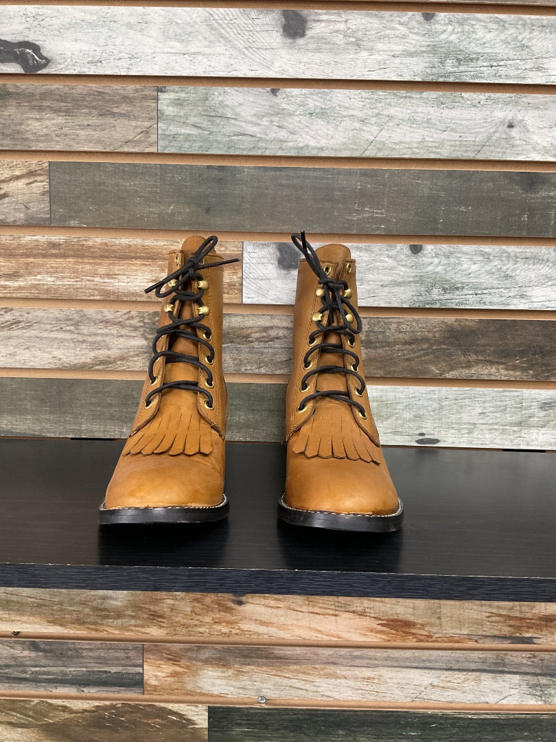 USED Smoky Mountain Boots Ladies Tan Smokey Mountain Boots 6.5 Tan