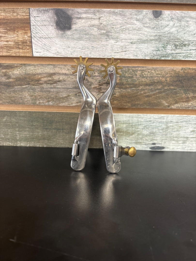USED Partrade Ladies Western Spurs Silver & Gold
