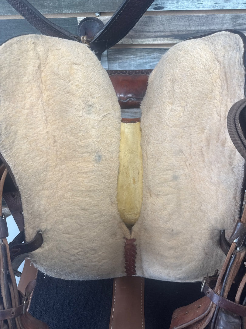 USED Billy Cook Barrel Saddle 14” Dark Oil