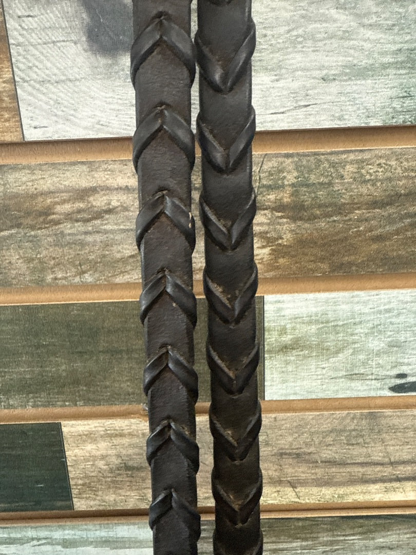USED Laced English Reins 58” Dark Oil