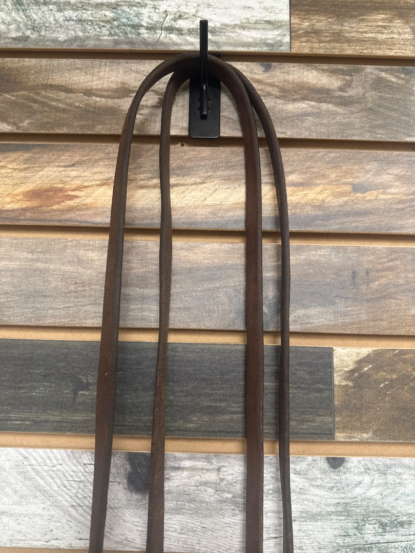USED Western Split Reins 1/2” Dark Oil