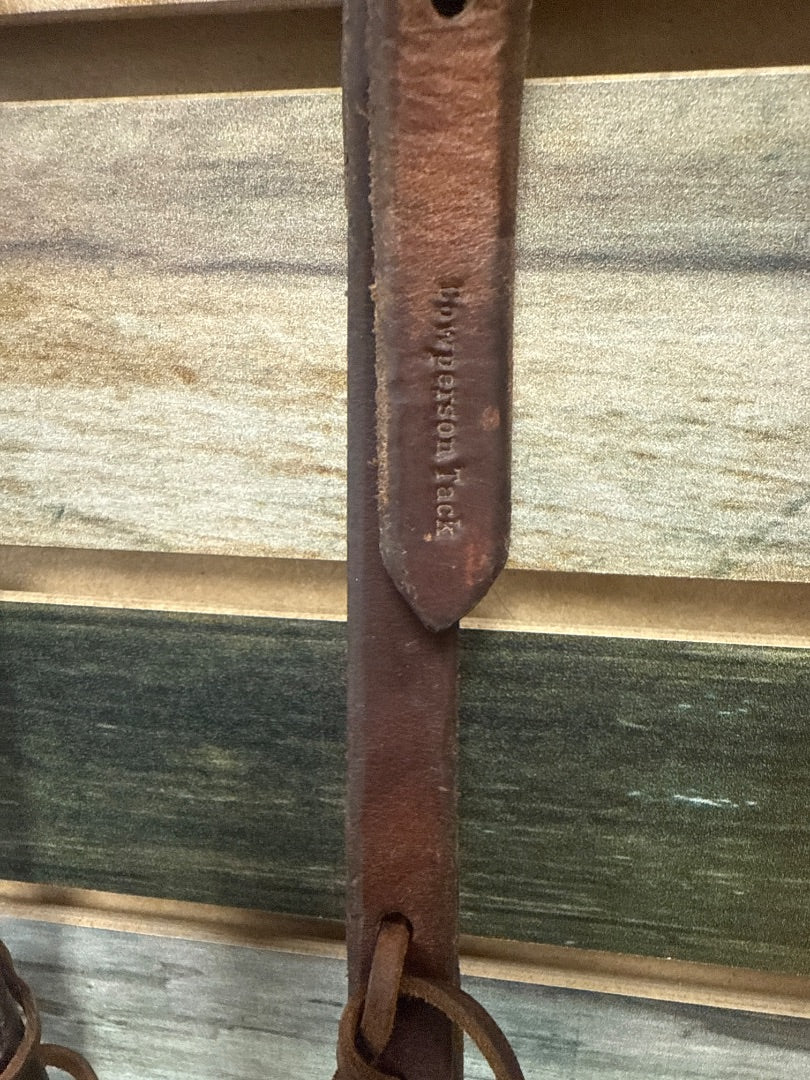 USED Cowperson Tack One Ear Headstall Horse Dark Oil