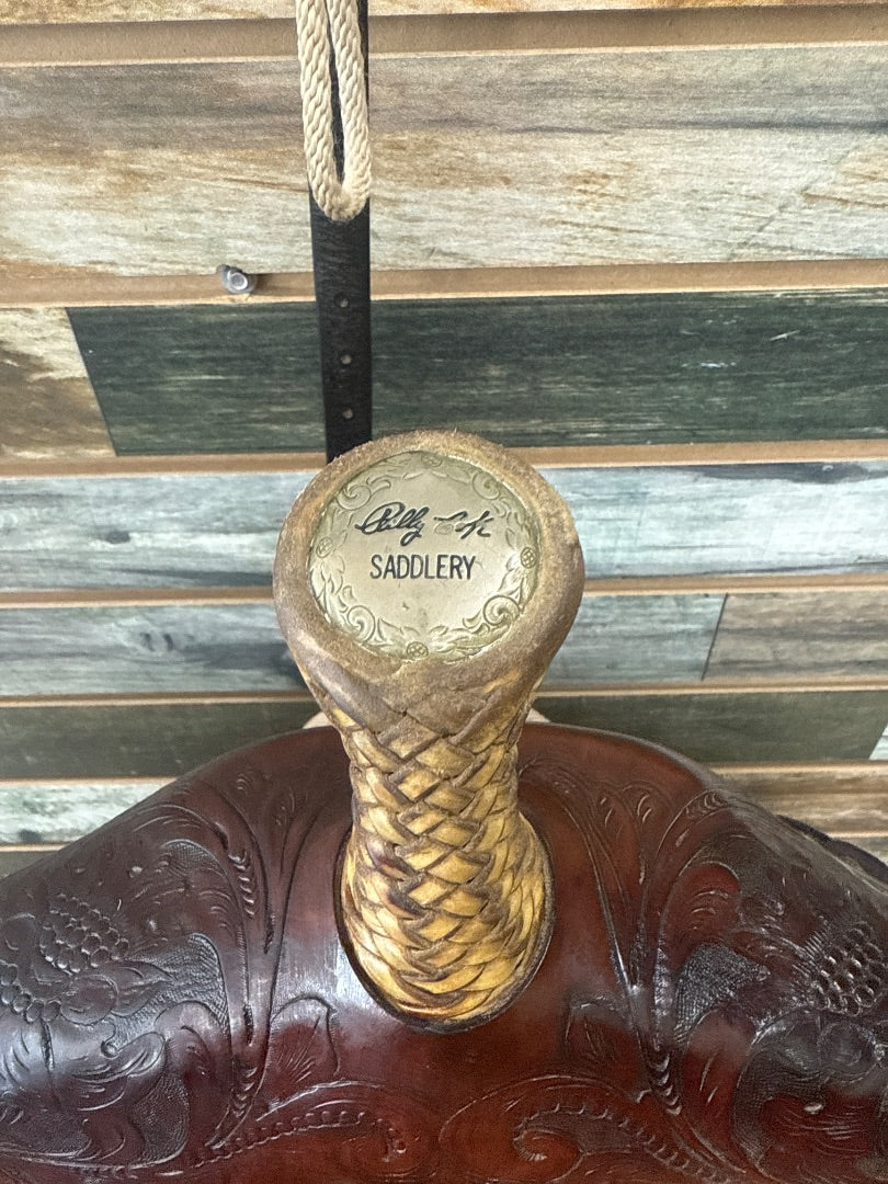 USED Billy Cook Barrel Saddle 14” Dark Oil