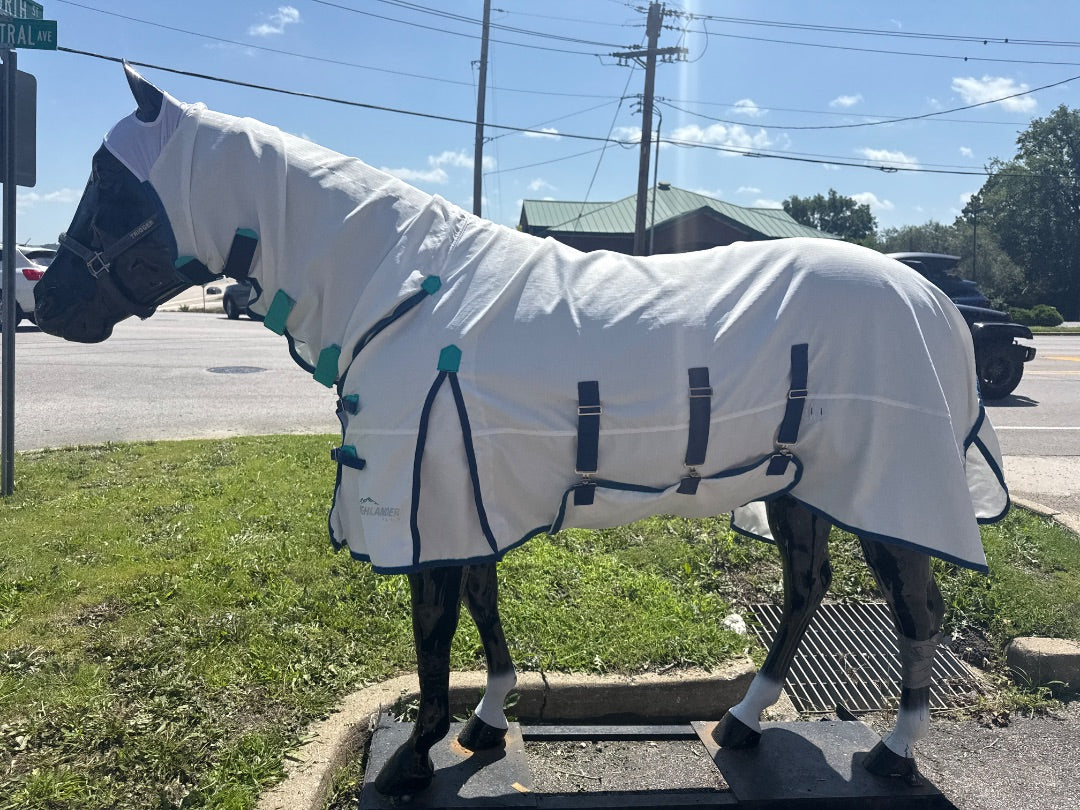 USED Highlander Plus Combo Fly Sheet Size 78" (RUNS BIG) White/Blue/Teal