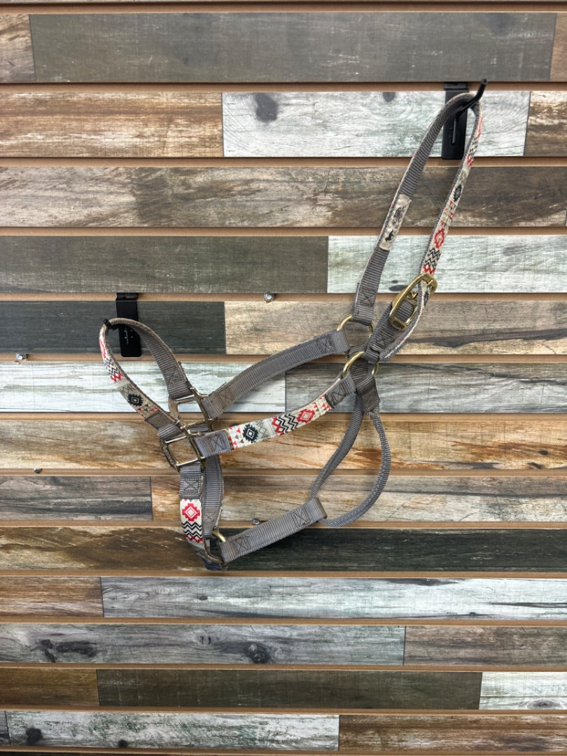 USED Weaver Nylon Halter Large Grey