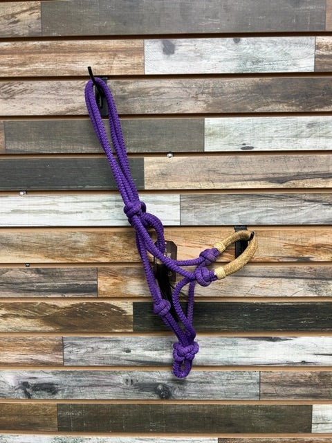 USED Rope Halter Horse Purple