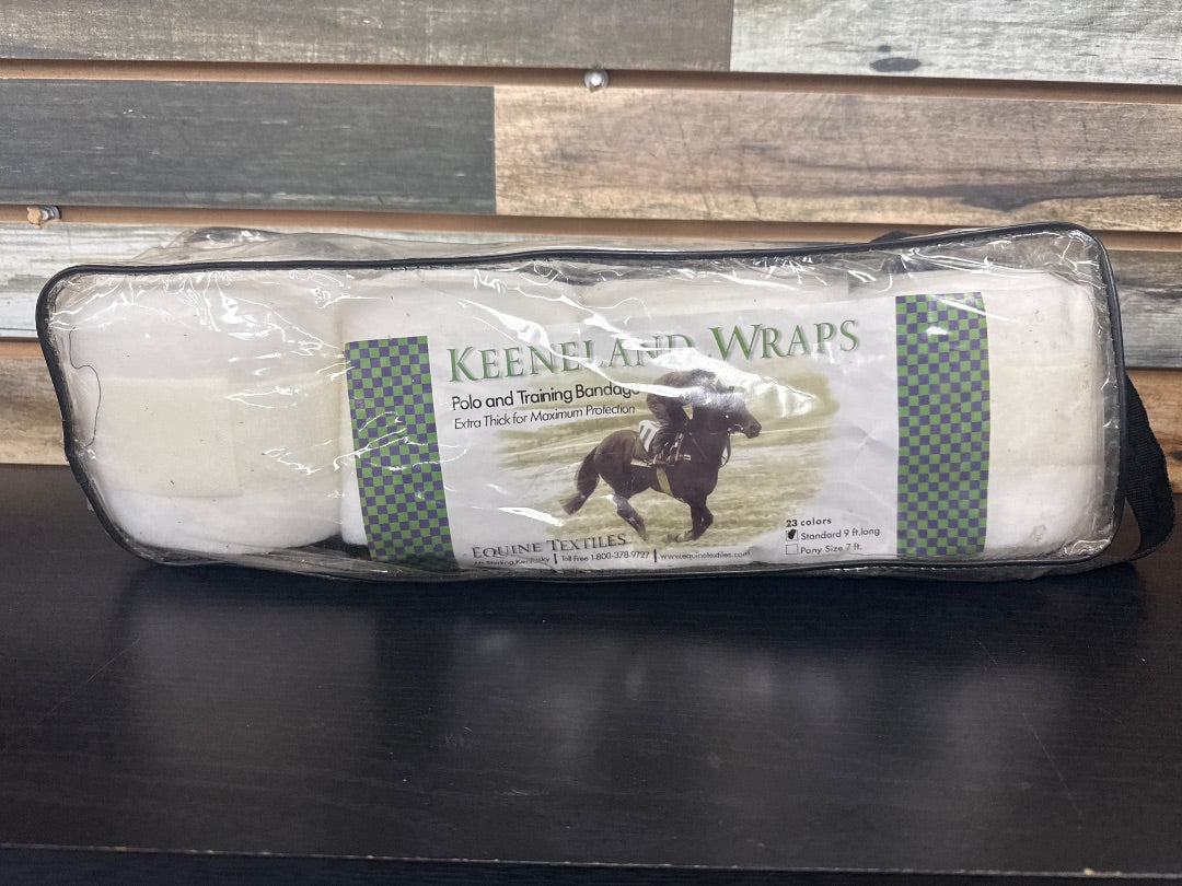 USED Keeneland Polo Wrap Set Standard (9 ft.) White
