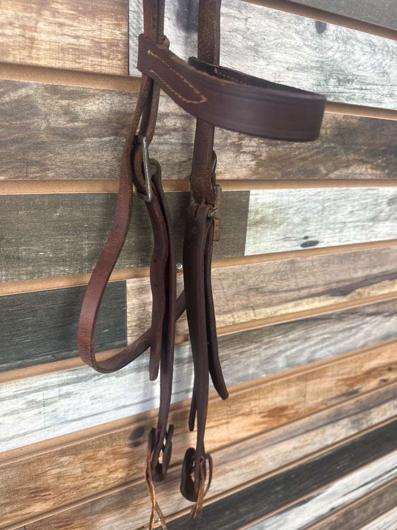 USED Browband Headstall Horse Dark Oil