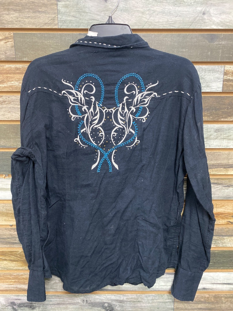 USED Panhandle Slim Embroidered Top | Large