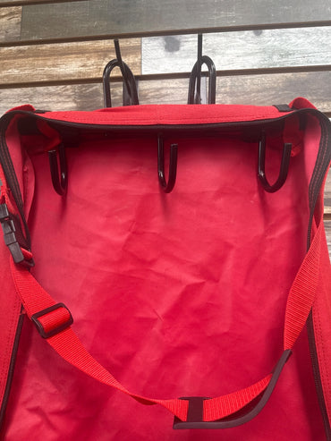 USED Tough1 Bridle Bag with Stall hangers  Red