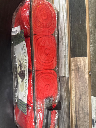USED Keeneland Polo Wrap Set Standard (9 ft.) Red